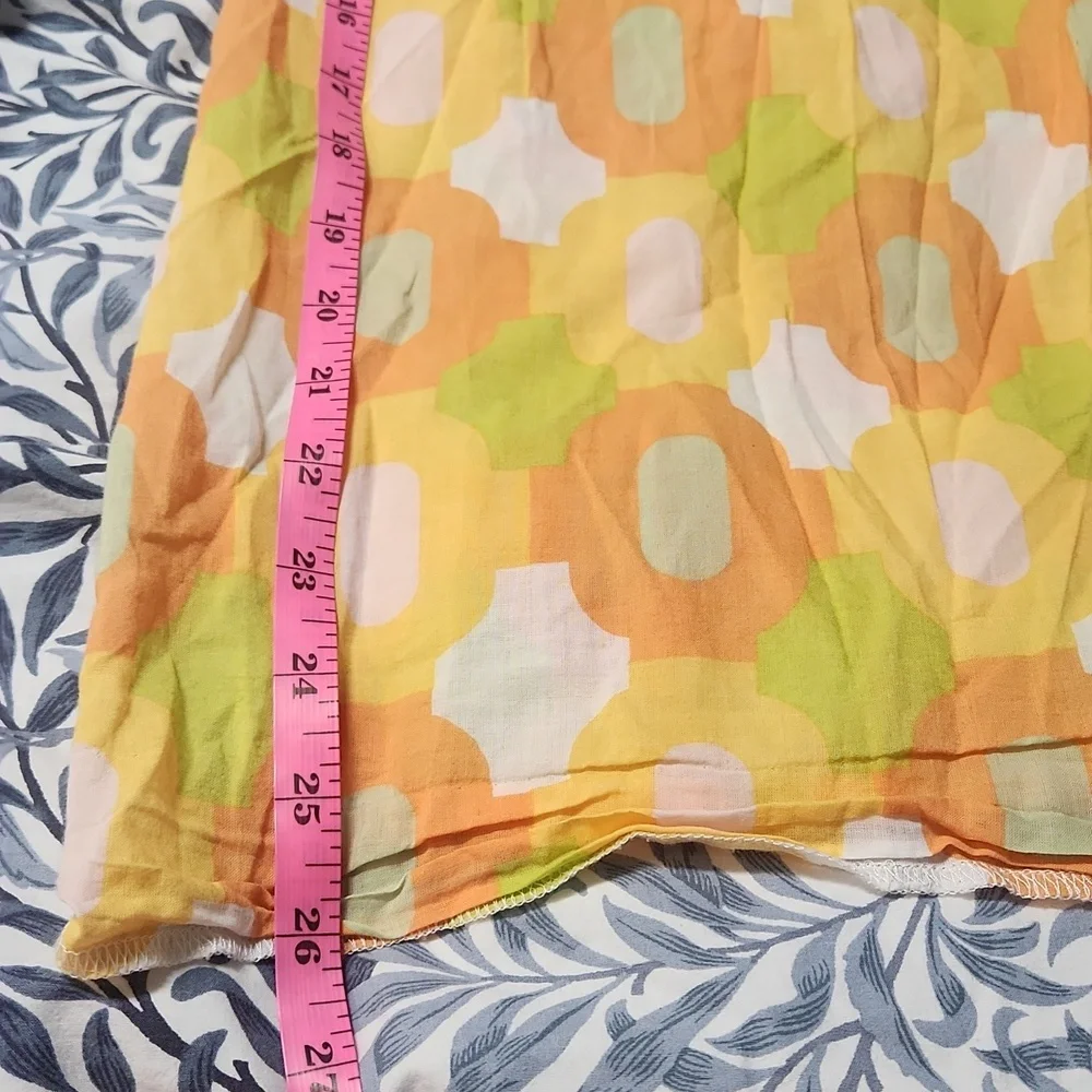 J. Crew Yellow and Orange Retro Top, Size Small - Picture 9 of 9